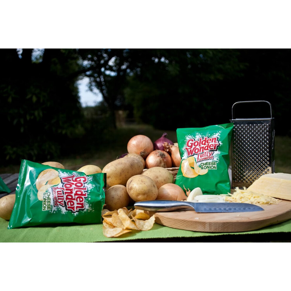 Kidzbuzz Tayto, Golden Wonder Cheese And Onion Crisps, 32 X 32.5G