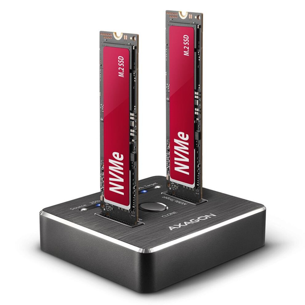 AXAGON ADSA-M2C Dockingstation für 2x M.2 NVMe SSD USB-C 3.2 Gen 2 - Bild 4
