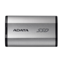 Disco rígido externo - ADATA - SD810 - 500 Go - USB Tipo-C - 2000 MB/s - Cinza - Prateado