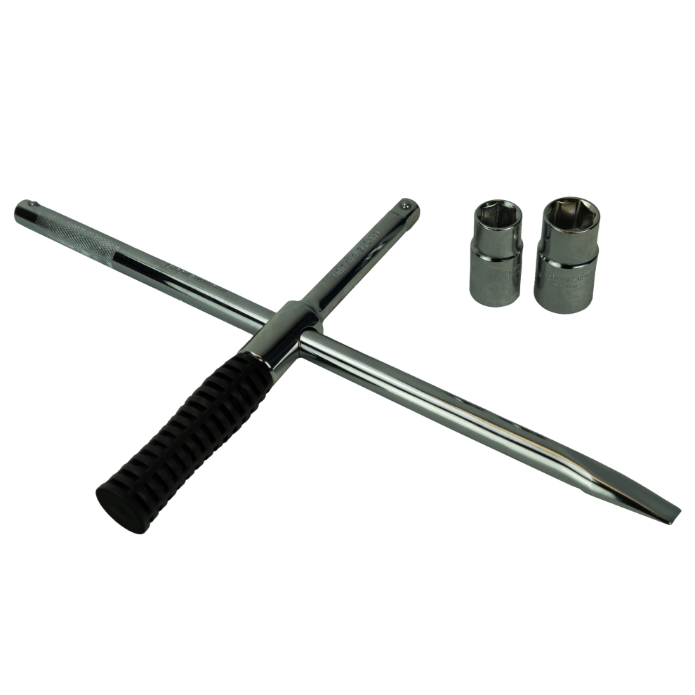Aa Wheel Brace 4 Way Wrench Spanner Screwdriver 17 19Mm 21Mm 23Mm Socket Aa1506 5011927291506