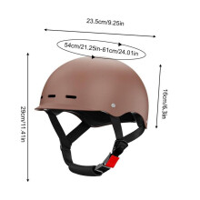(USA-Braun)) Elektroroller-Helm MTB-Fahrradhelm Ultraleichter Outdoor-Sport-Fahrrad-Roller