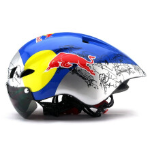 (56-62cm-red bull))2025 NIEUWE WINGER II Fietshelm Fietsen Goggle TT Racing Helm Fiets Sport Veiligheid