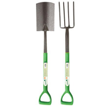 Digging Spade & Garden Fork Carbon Steel Trench Drainage Shovel Set 70194