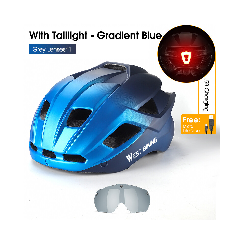 (CN-094 Bleu)Casque de vélo Femmes Hommes Léger Respirant Vélo Casquette de sécurité Sport de plein