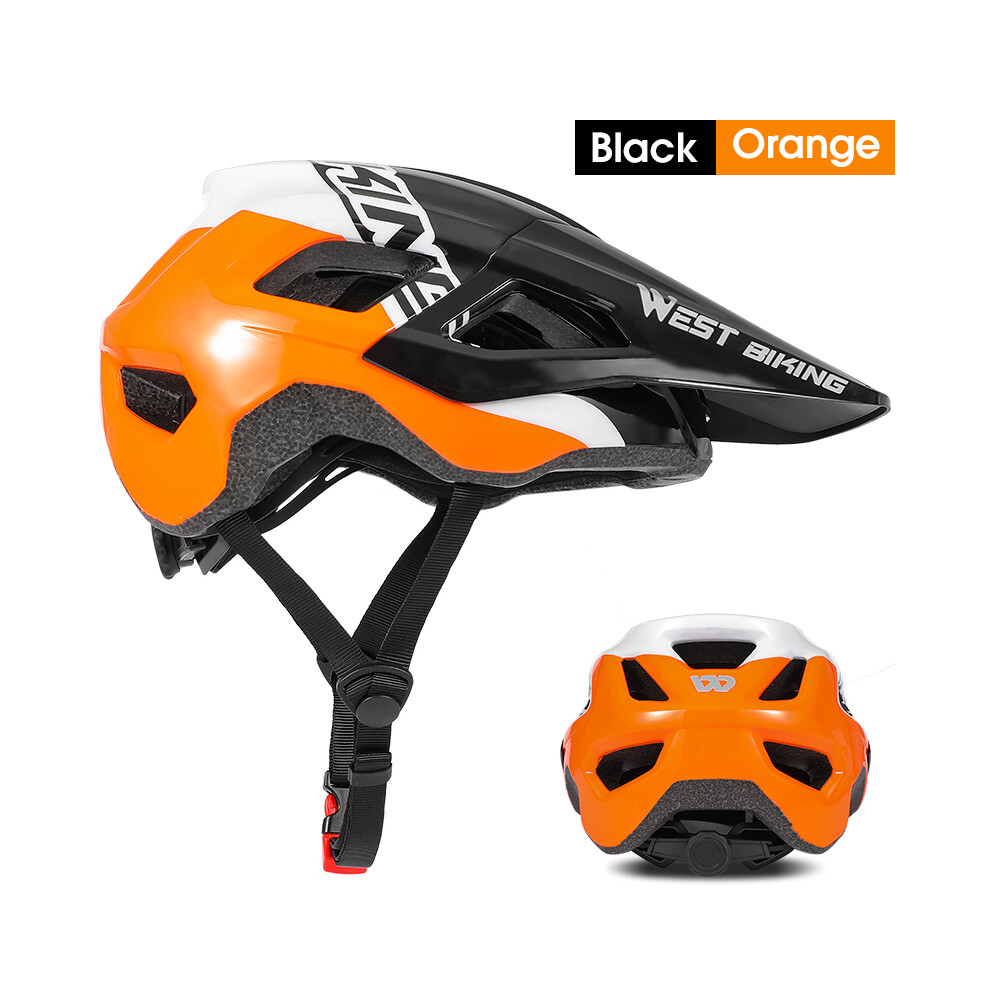 (n Federation-Black orange)Casque de vélo Femmes Hommes Léger Respirant Casquette de sécurité pour vélo
