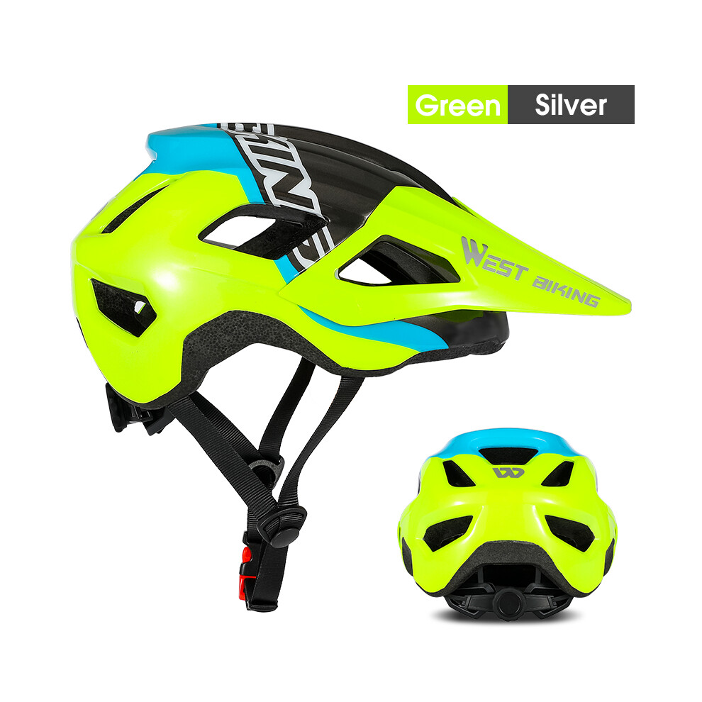 (Espagne-Vert Argent)Casque de vélo Femmes Hommes Léger Respirant Vélo Casquette de sécurité Sport de