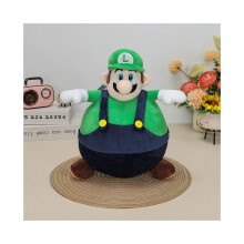(Groen) Mario Game Pluche Actiefiguren Big Belly Fat Luigi Sumopop Ballonnen Schattig