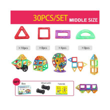 (30 stuks) Montessori 3060148pcs Interactieve magnetische blokken Magische educatieve speelgoedset