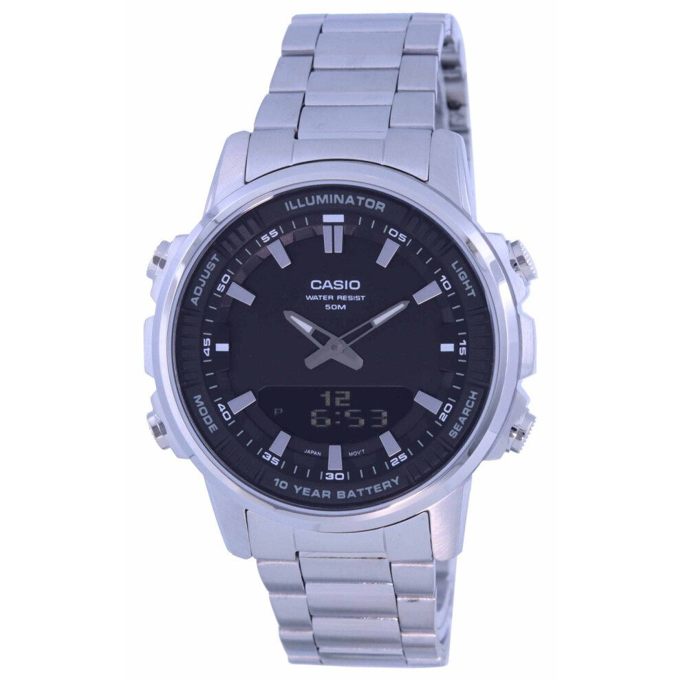 Casio Enticer World Time Telememo Analog Digital AMW-880D-1A AMW880D-1 Men's Watch
