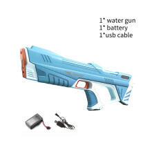 (Blauw) Elektrisch waterpistool Kinderautomatisch zuigpistool Waterpistool Waterblaster Buiten zomer