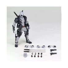 (Grijs) Deadpool beweegbaar gewricht speelgoedpop cadeaumodelset tafelbladdecoraties