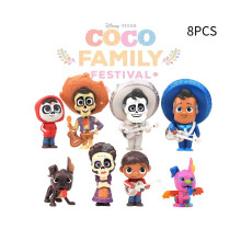 8-delige set figuur Coco schattige speelgoedpop Anime collectie Desktop Decor Gift Kids Fans