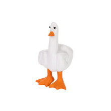 (Wit) Middelvinger Grappige Eend Hars Beeldje Standbeelden Tuinornament Decoratie Yard