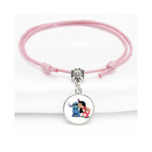 (4804) Sweet Stitch Roze Armband Verstelbare Leuke Cartoon Karakter Stijl Unisex Sieraden