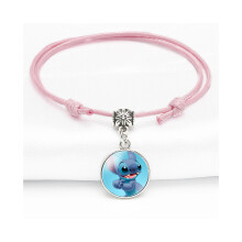 (4803) Sweet Stitch Roze Armband Verstelbare Leuke Cartoon Karakter Stijl Unisex Sieraden