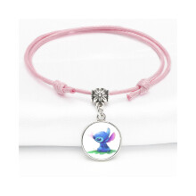 (4815) Sweet Stitch Roze Armband Verstelbare Leuke Cartoon Karakter Stijl Unisex Sieraden