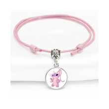 (4817) Sweet Stitch Roze Armband Verstelbare Leuke Cartoon Karakter Stijl Unisex Sieraden