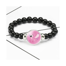 (20003819) Schattige armband met gestikt karakter, elastisch koord en cartoon-edelsteen