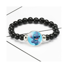 (20003803) Schattige armband met gestikt karakter, elastisch koord en cartoon-edelsteen