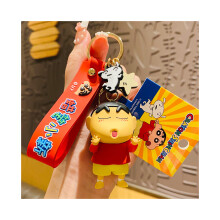 (ShinKiss) Crayon Fun Shinchan sleutelhanger siliconen cartoon accessoire voor tassen en sleutels