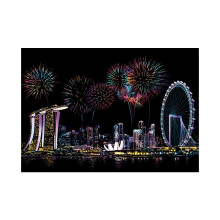 (Singapore) Magic Scratch Art Nightscape Schilderen Papierbord Educatief speelspeelgoed