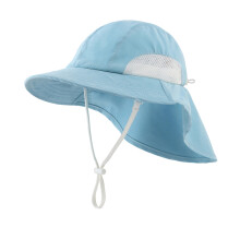 (Aqua Blue-50(12-24M))Connectyle Kleinkind Säugling Jungen Mädchen Neue Solide Sommer Sonnenhut Breite