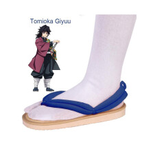 (Giyuu, 38-39) Demon Slayer Kamado Tanjiron Schoenen Geta Klompen Slippers Cosplay Accessoires