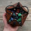 Pu Leather D20 Dice Bag, Polyhedral Dice Pouch Portable Drawstring Bag for , Game, Dnd Dice Bag, Br 8