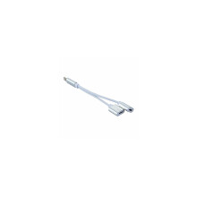 (Wit Zilver) 2in1 Dual Lightnin Adapter Oplader Audio Splitter Splitter iPhone-kabel