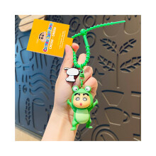 (ShinFrog) Crayon Fun Shinchan sleutelhanger siliconen cartoon accessoire voor tassen en sleutels