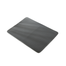 (Grijs, 75 cm/29,53 inch) Kattenbakvulling Kattenbakmat vangmat Dubbellaags ontwerp Urine Water- en