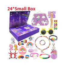 (Stijl I) Kuromi Kerst Eenhoorn Kasteel Adventskalender 24 Dagen Countdown Sieraden Speelgoed