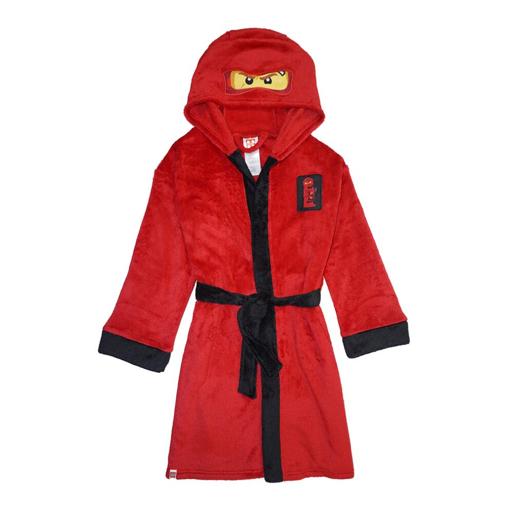 LEGO Ninjago Little/Big Boys Costume Plush Robe  Kai Red New  10/12  10-12