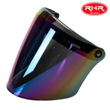 (buntes)Universum Motorradhelm Visier für 3/4 Retro Helm Jethelm Ersatzschild DIY Schild