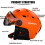 (M (55-58 cm) - Nero)) Casco da sci MOON con occhiali integralmente stampati in PC+EPS, casco da sci 4