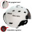 (M (55-58 cm) - Nero)) Casco da sci MOON con occhiali integralmente stampati in PC+EPS, casco da sci 5