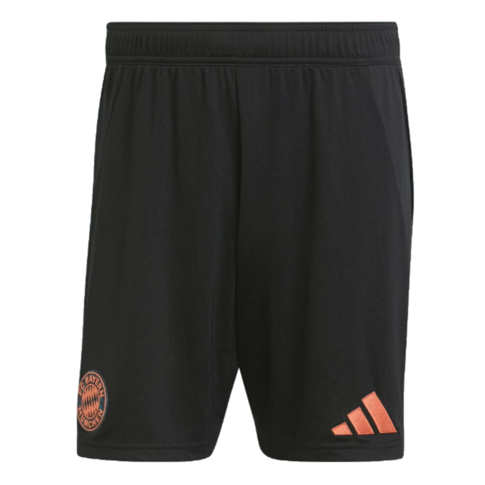 Adidas (M) 2024-2025 Bayern Munich Away Shorts (Black) Black