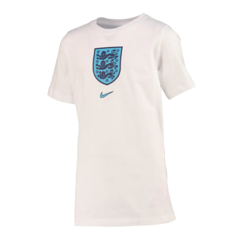 Nike (Mb) 2022-2023 England Crest Tee (White) - Kids