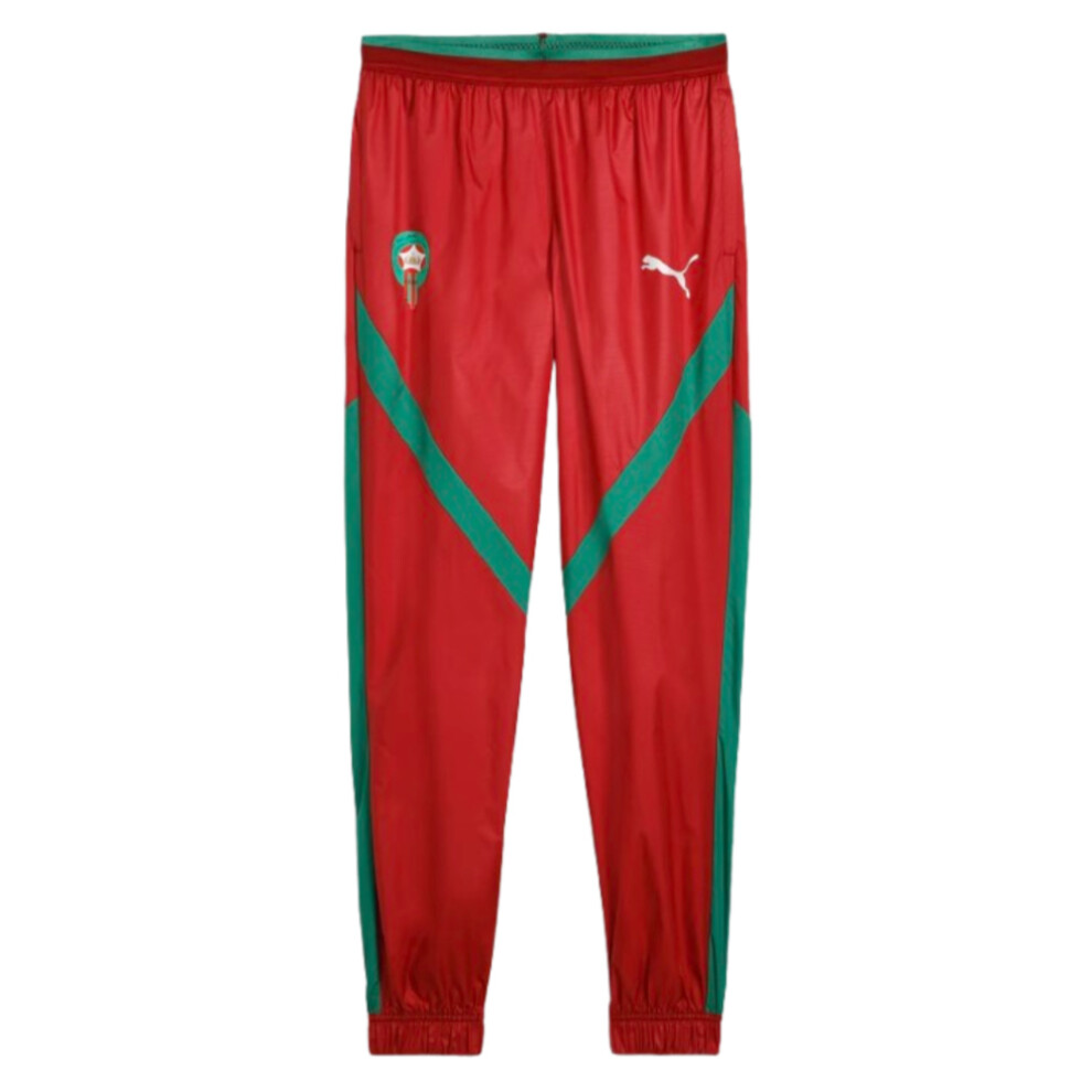 Puma (S) 2025-2026 Morocco Pre-Match Pants (Red)