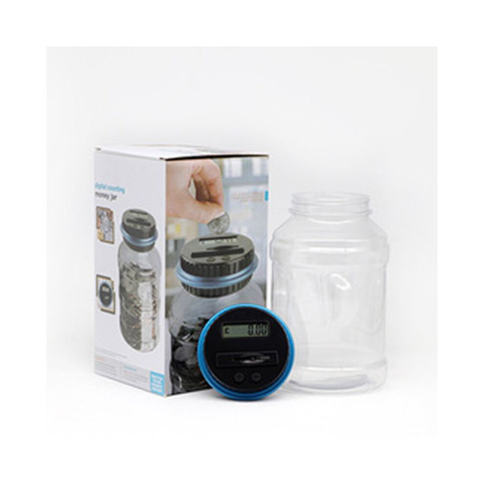 Lcd Electronic Digital Display Coin Counter Jar Money Box Coins Counts Sorter