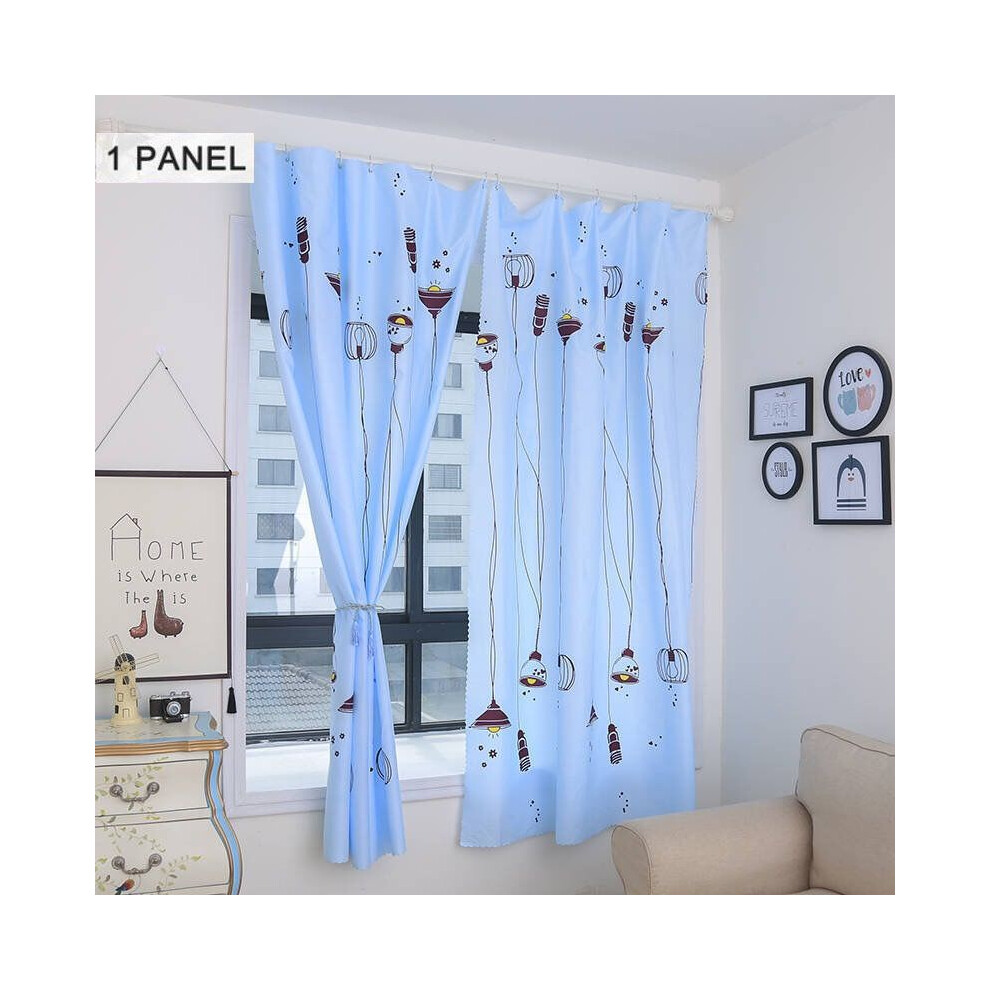(Street Lamp, 250*215cm/98.42*84.64inch) Curtain Blackout Window Cartoon Plant Printing Shading Panel Home Bedroom Decor-image-OPC-PGWWHQP-NEW