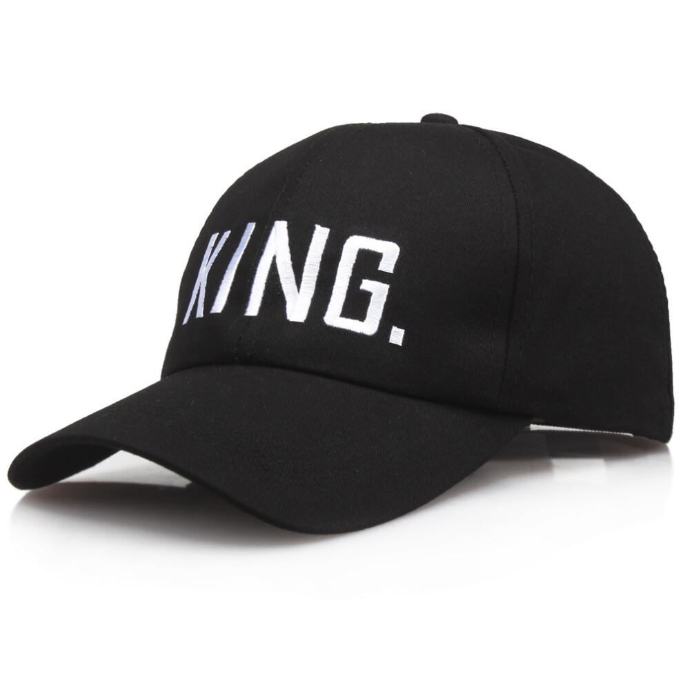 (KING) Black Queenking Baseball Cap Hip Hop Letter Print Caps Snapback Couple Hat-image-OPC-PGWWK9R-NEW