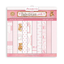 STAMPERIA INTER KFT Paper PAD 12X12 10PK Drmrosa Flerfrgad