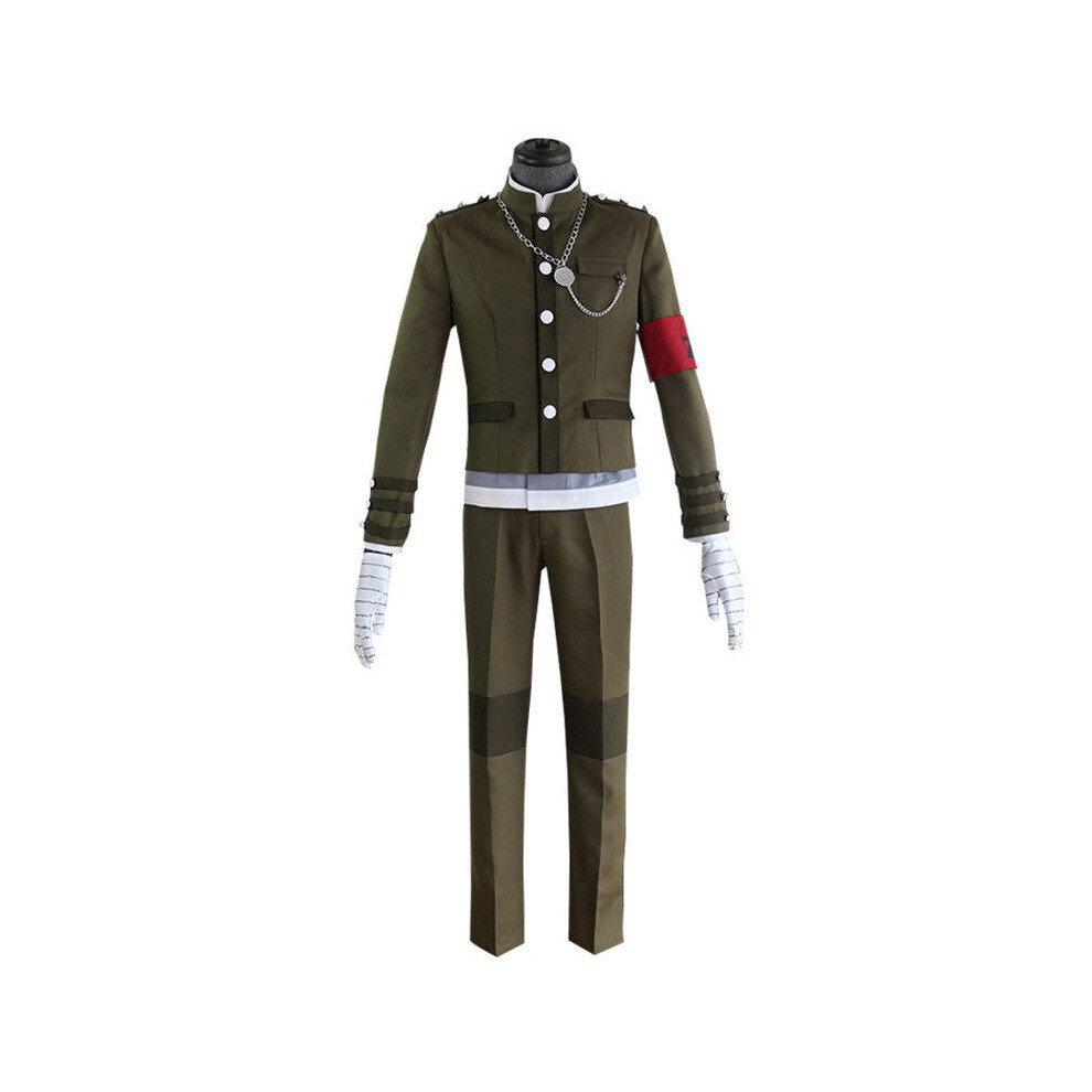 (Costume Set(No Wig), 3XL) Korekiyo V3 Danganronpa Shinguji School Uniform Cosplay Costume Set Full Suit