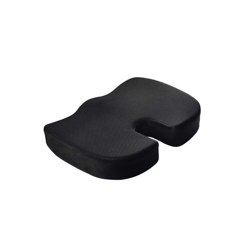(Black) Foam Chair Memory Seat Cushion Coccyx Pain Relief Orthopedic Posture Pillow Mat