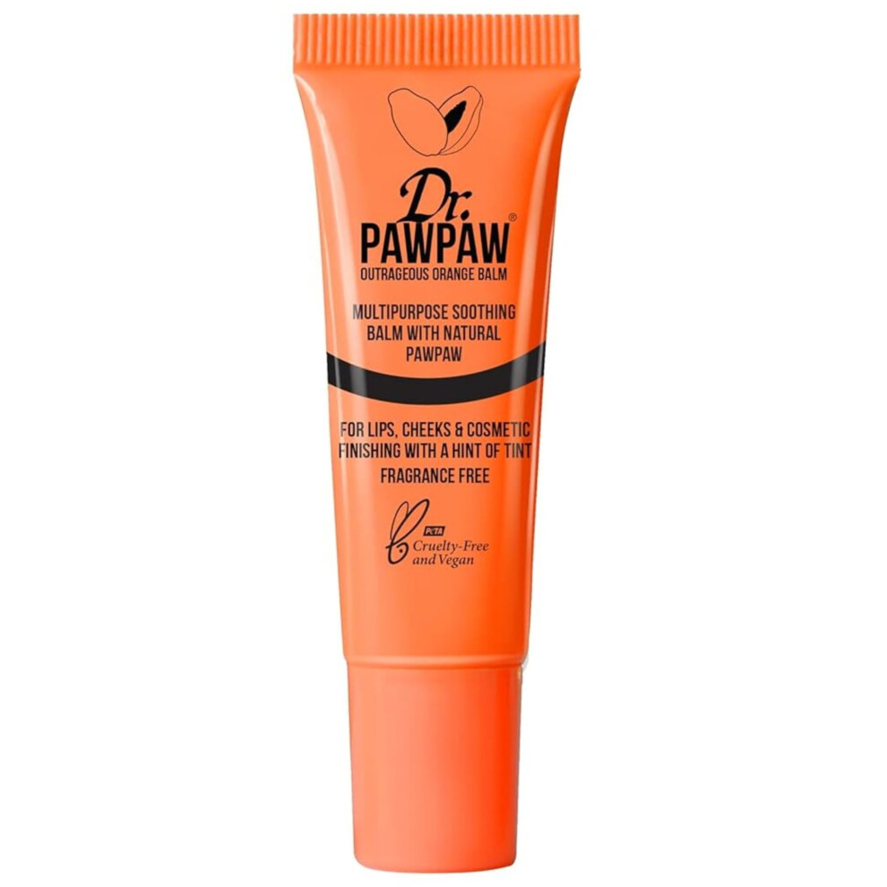 Dr Paw Paw Orange Dr.pawpaw Outrageous Balm Multi-Purpose Natural No Fragrance For Hydrating Lips Skin Hair Cuticles Nails & Beauty Finishing 10 Ml