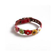 (StyleD) Nieuwe halsband huisdier Daisy Flower Element Veelkleurige selectie kan worden aangepast