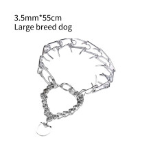 (55 cm omtrek) Hond Ijzeren Doornketting Halsband Huisdier Trainingshulpmiddelen Geschikt voor vele