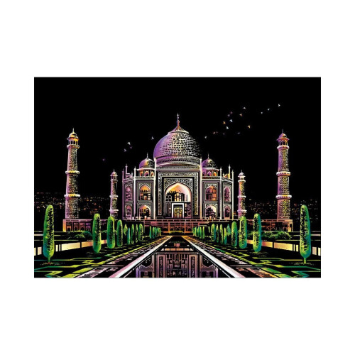 (Taj Mahal) Magic Scratch Nightscape Schilderen Educatief speelgoed