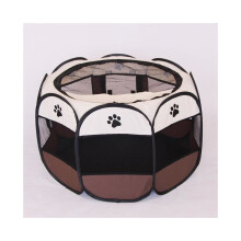 (S-72*72*45CM) Huisdier Opvouwbare Tent Kooi Hond Achthoekig Hekhuis